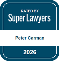 Rated by Super Lawyers®, Peter Carman, 2026